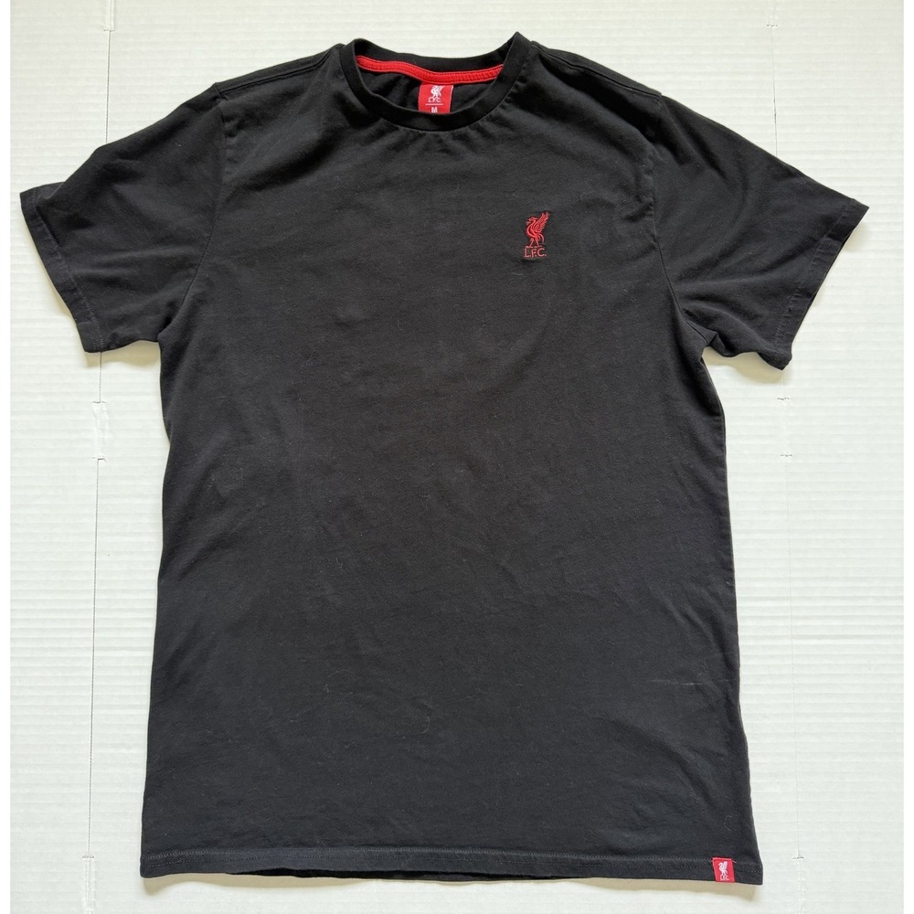 Liverpool FC Football Tshirt Black Men's Medium Short Sleeve